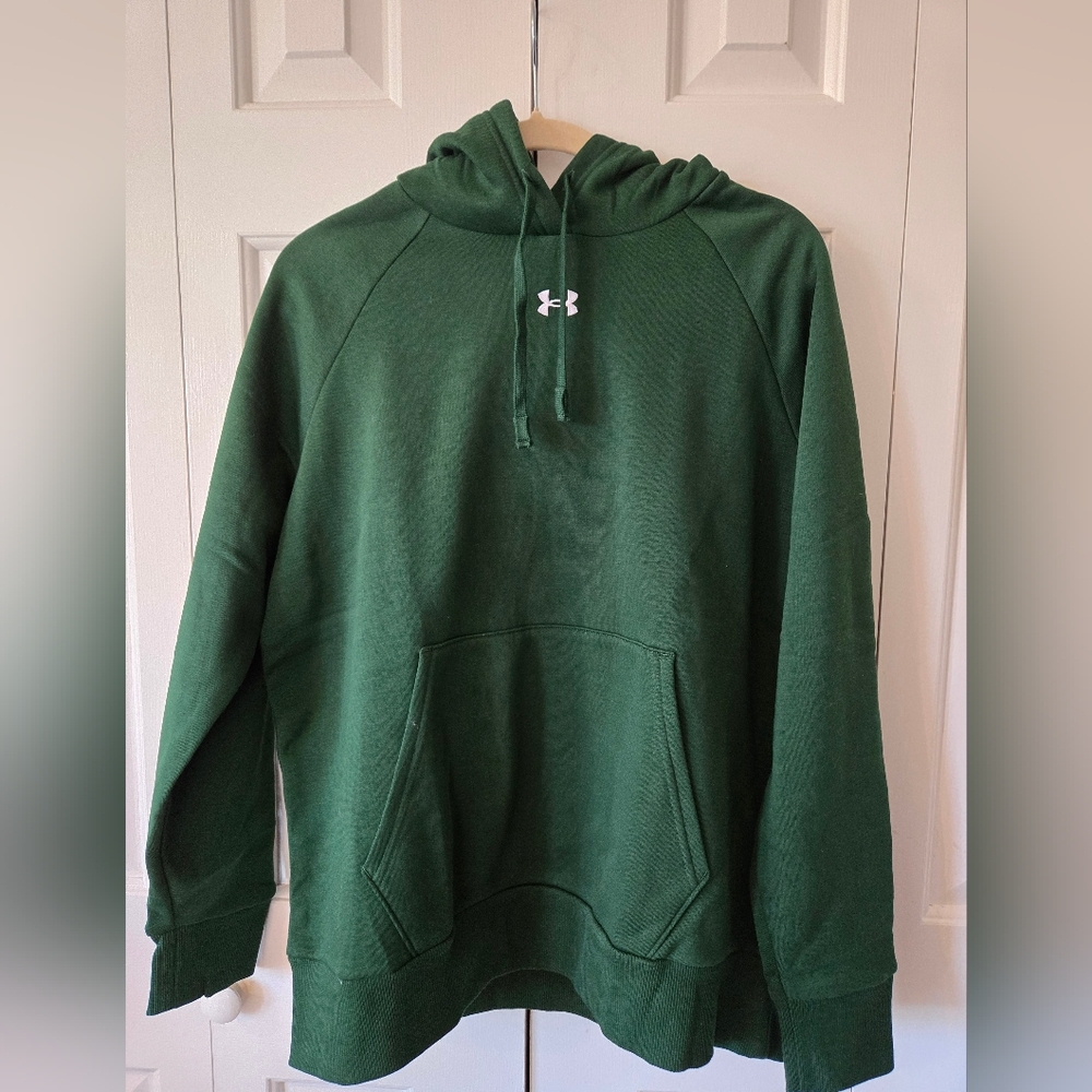 NWT Women's Under Armour Hoodie Size L Green - Picture 2 of 5